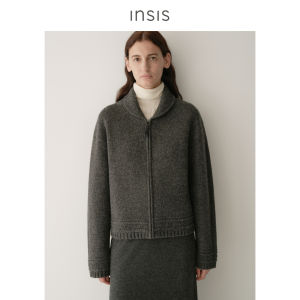 INSIS FEMME | Vintage Style Pure Wool Winter Knitted Cardigan Beiguan Neck