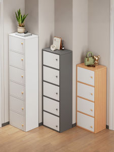 Space-saving Narrow Tall Shoe Cabinet for Home Entrance