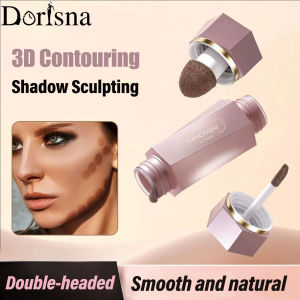 Dorisna Dual-Kết Thúc Chất Lỏng thỏi tạo khối Tự Nhiên Phấn mũi Lâu Dài Không Thấm Nước Lâu Dài 3D son nền Điêu Khắc Mỹ Phẩm