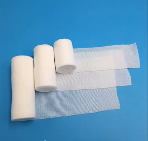 1Roll Breathable Gauze Roll Bandage Wound First Aid Gauze Sterile Elastic Bandage Medical Tape Wound Care