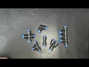 Bộ Phụ Kiện Khí Nén Đường Kính Ngoài 4mm-12mm Đầu Nối Khí PU/PE/PZA/PK Bộ Cho Ống Dẫn Khí - SteelShadow