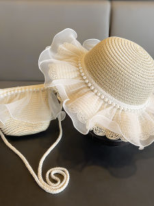 WAMEN | Vacation Sun Hat with Lace and Large Brim Set
