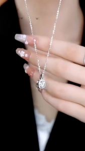 AURORAJEWCOD Kalung Wanita Botol Parfum & Pasangan: Anti Karat dan Anti Luntur