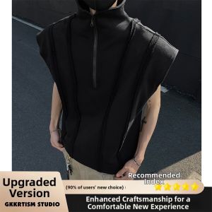 Punk Style Halterneck Padded T-Shirt Tank Top