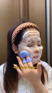 Sikat Wajah Model Sandal Serbaguna dengan Pembersih Silikon Jari