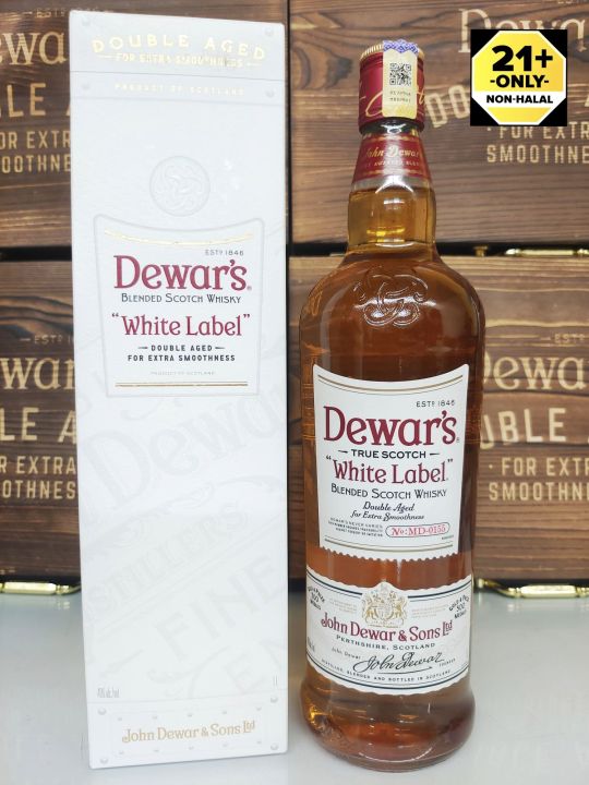 Dewar's White Label Double Age For Extra Smoothness Scotch Whisky (new