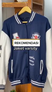 Jaket Baseball Vintage Pria Wanita Premium Size M-XXL - Jaket Bisbol Korean Fashion - Varsity Jaket