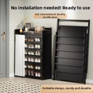 Install-free Folding Multi-layer Space-saving Shoe Rack