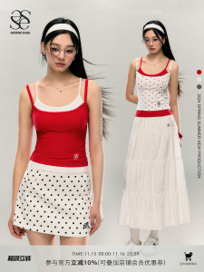 เสื้อกั๊กแขนกุดผ้าลูกไม้สไตล์วิทยาลัย SereneEase ทรงพื้นฐาน ดีไซน์ย้อนยุค ผ้าฝ้ายผสมไนลอน สำหรับฤดูร้อน