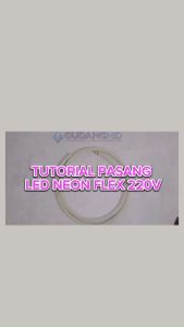 Lampu Dekorasi LED Neon Flexible 220V AC Sign LED Strip Selang 8W
