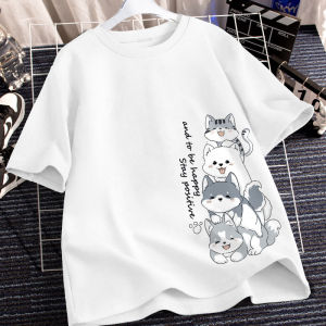 Pure Cotton Short Sleeve T-Shirt for Boys Cartoon Print Casual Loose Fit Summer Top Youth Fashion Breathable Comfortable