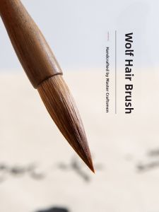 Master Grade Green Ebony Wolf Hair Brush Calligraphy Brush for Beginners Traditional Chinese Painting Professional Kit Regular Script