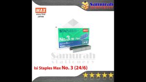 Isi Staples Max No. 3 Original / Refill Stapler no 3 / isi Stepler Hekter Besar Asli Jepang
