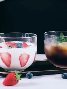 AT Home แก้วกาแฟ 450ML กาแฟใส ขนม ข้าวโอ๊ต ขนาด พร้อมหูจับ ทนความร้อน ตะวันตก ถ้วยใส่นม