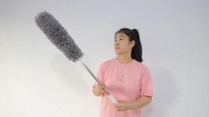 Kemoceng Teleskopik 2.8 METER TARIK TEKUK FLEXIBEL Sapu Microfiber Pembersih Debu Gagang Panjang