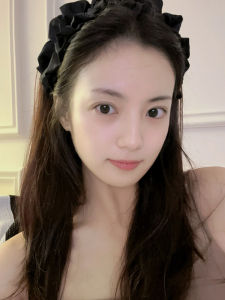 Black Pleated Hairband Womens New 2025 Outgoing Face Washing Hair Accessories Elegant Multi-Purpose Headbands Fresh out