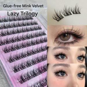 Large Capacity 5D Glue-Free Segmented Eyes Lashes Natural Volume Long Thick Eyelash Extensions Fake Eyelashes
