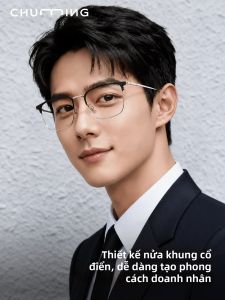 Chuming | Kính Mát Chống Ánh Sáng Xanh Siêu Nhẹ Viền Nửa Có Độ