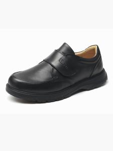 koraro no hana | Lightweight Black Leather Soft Sole Boys Formal Shoes