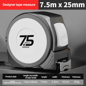 GREENERY 3/5/7.5M Meters Tape Measure Retractable High Precision Metric Measuring Tape Durable With Lock Construction Site Tape