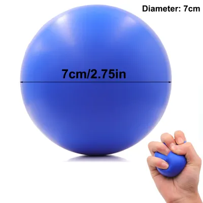 Hand Grip Strengthener & Massager Ball Adult Therapy Rehab Gym Office Home Exercise Equipment Soft Foam Stress Relief Gripper