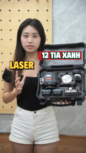 Máy Cân Bằng Laser 12 Tia WF-LS12L Bán Kính Hoạt Động 30m Đi Kèm 2 Pin 4800mAh Xoay 360 Độ