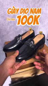 Giày công sở nam da nhám bóng đế khâu phối khóa kim loại sang trọng giày tây nam thời trang lịch lãm size 39 đến 43