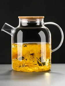 MONLEYTA | German High Borosilicate Glass Tea Pot Large Capacity Home Use Heat Resistant Thickened Steaming Tea Pot Office Flower Tea Pot