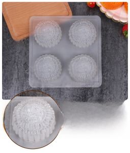 Mid-Autumn Festival Agar-Agar Moon Cake Pp Mold Jelly/Pudding Mold DIY Rice Cake Chocolate Pastry Dessert Cold Cover Mooncake Mold