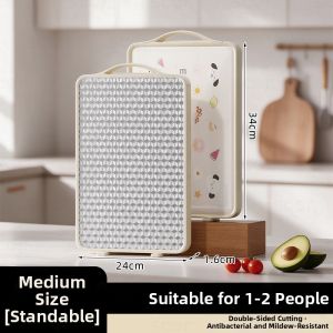 ASCOR | Anti-Mold Antibacterial Stainless Steel Food Grade Double-Sided Cutting Board