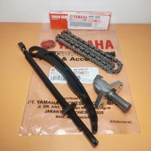 PAKET Rantai keteng Vega ZR+lidah tensioner+tonjokan keteng Yamaha Jupiter z new robot Vega ZR