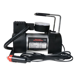 【Free Shipping】 Compact 12V DC Air Pump with Pressure Gauge for Car and Motorcycle Tires Portable Auto Inflator for Vehicles