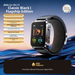 DiDO | Blood Pressure Blood Sugar Uric Acid Lipid Heart Health Research Smartwatch GJSH11