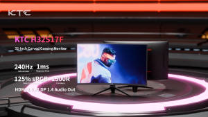 KTC 32" 240Hz 1500R Curved Gaming Monitor FHD 1080P HDR Gaming PC Laptop Monitor FreeSync Low Blue Light Monitor H32S17F