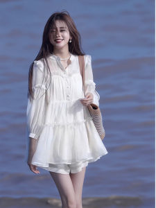 XUECAIQI | Plus Size Slimming Summer Outfit Lazy Style Shirt and Shorts Set