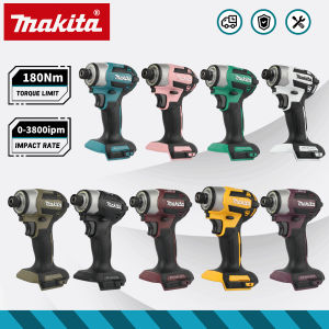 Makita | Makita DTD173 multicolor Brushless Cordless Impact Driver 180Nm 36700RPM For Makita 18V 3-Speed LED Screwdriver power tooll
