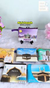 Dompet Mini Pouch Seri Mekkah (JUAL PER 5PCS) Oleh-Oleh Souvenir Haji Umroh Dubai Arab Saudi Uni Emirat Arab Madinah Mecca Khalifah