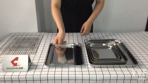 【NEW】 AHOUR Kitchen Loaf Pan Pastry Cake Dish Baking Tray Stainless Steel Sturdy Heavy Duty For Toaster Oven Fruit Plate Bread Cookie Sheets