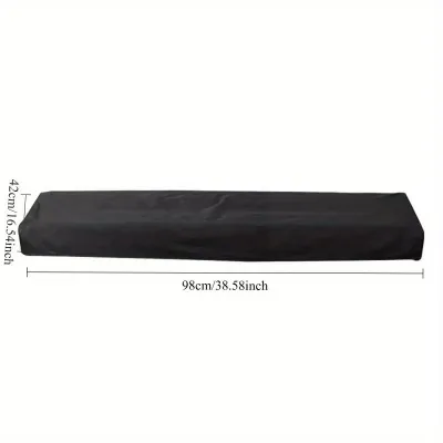 Piano cover 88-key digital electric piano cover 61-key electronic piano cover protective cover Black composite fabric breathable