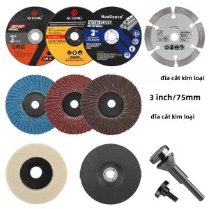 SI FANG 76mm Đĩa Cắt Kim Loại Cho Máy Mài Góc Nắp Đĩa Đá Mài Cho Gỗ Đá Cẩm Thạch Cắt Lưỡi Cưa