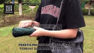HUGO - Payung Lipat Mini Souvenir Hampers Gift Sarung Kapsul Anti UV Portable