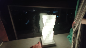 3D Breathe Cube Lamp - RGB Dream Color Cube Lights for  Streaming Room - USB Powered Desk/Table Lamp - LED Customizable Tower Lamps for Room Decor