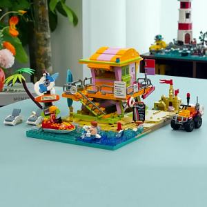 Lumibricks | LED Lighted Coastal Lifesaving Station Model Building Set