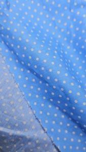 Vải thô - kate boi họa tiết chấm bi của Vải Phú Mỹ khổ 1.5m - Mềm mát cotton 100% mỏng nhẹ có co giãn phù hợp may trẻ nhỏ đồ bộ sơ mi hợp thời trang.