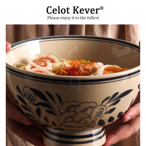 Old Fashioned Ceramic Large Noodle Bowl