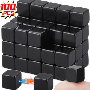 10-100ชิ้นสีเงิน/ทองสี่เหลี่ยมมินิบล็อกแม่เหล็กนีโอไดเมียลูกบาศก์แม่เหล็กที่แข็งแกร่ง Diy งานฝีมือตู้เย็นบ้านไวท์บอร์ดแม่เหล็ก Samll รูปภาพ5มม.