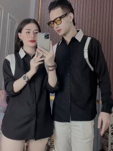 Áo sơ mi nam dài tay 2 màu trắng in phối nách chất vãi mềm mịn thấm hút mồ hôi mẫu hót trend