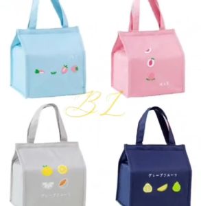 CHAINSTORE Fruit Design Canvas Insulation Waterproof Lunch Bag Hot & Cooler Handbag Tote Bag Food Storage Bag