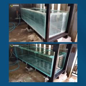 CAIRAN PEMBERSIH KERAK KACA AQUARIUM  + SARUNG TANGAN DAN KUAS - RONTOG 500 ML