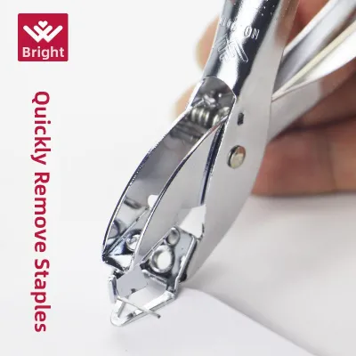 Large Size Handheld Thick Staple Remover Professional Binding Tool Bright Light Hand Grip Type Staple Extractor Office Supply